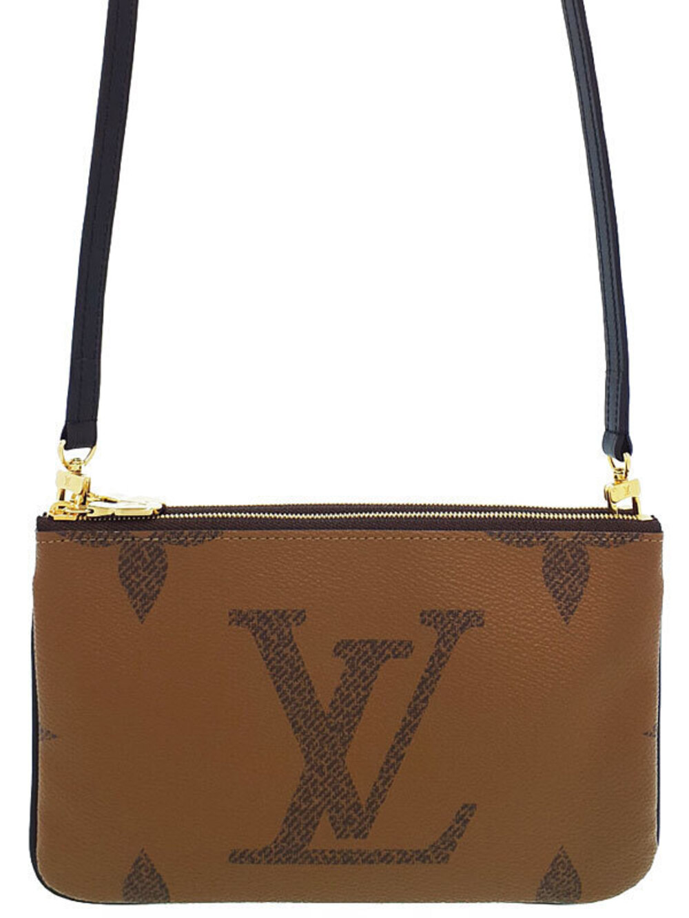 Louis Vuitton Monogram Giant Pochette Double Zip Shoulder Bag